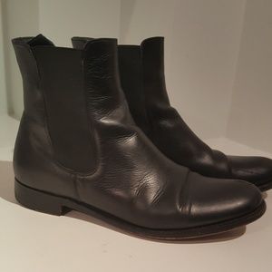 Jil Sander Leather Chelsea Boots